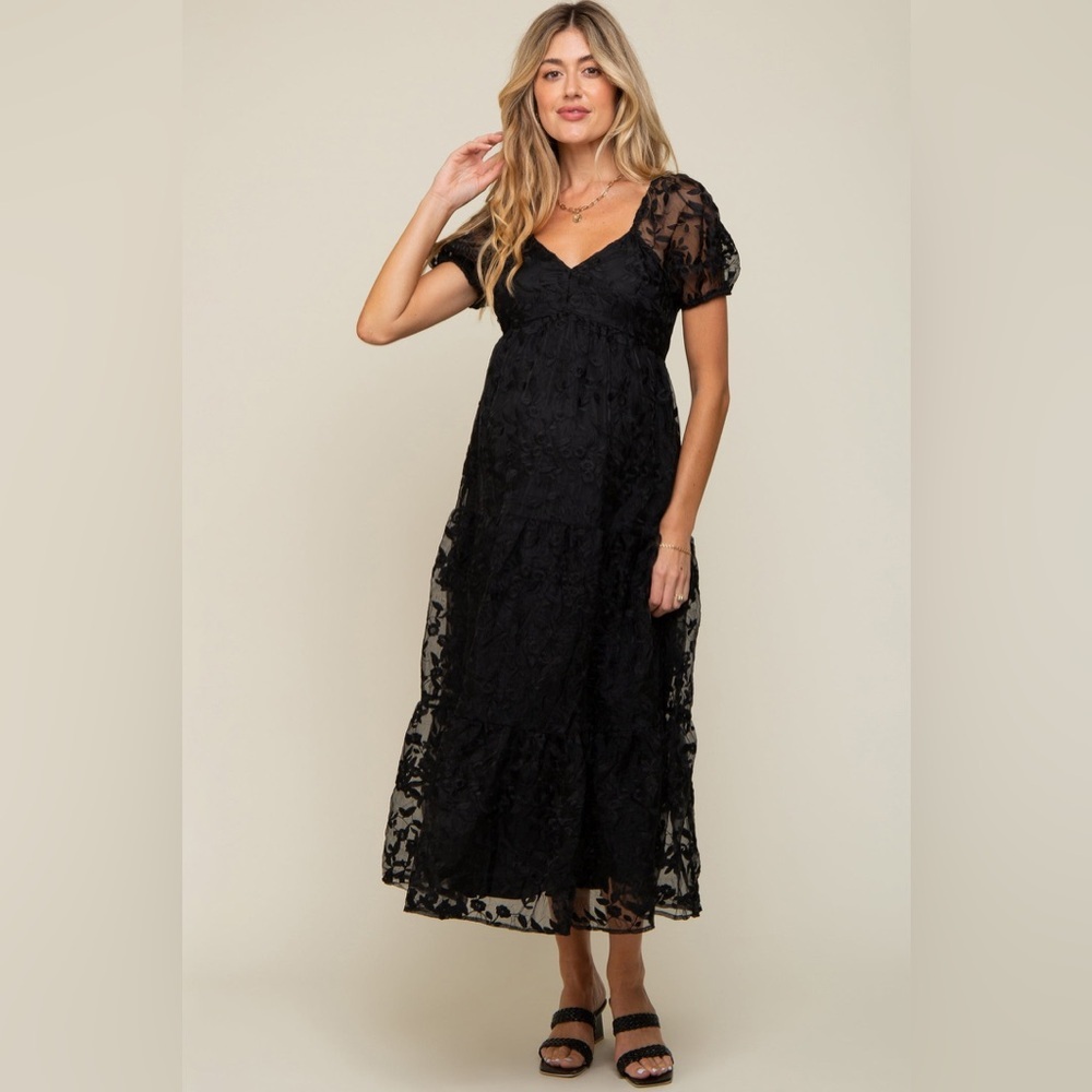 NWOT Baevely Penny floral puff sleeve maxi dress size 1XL